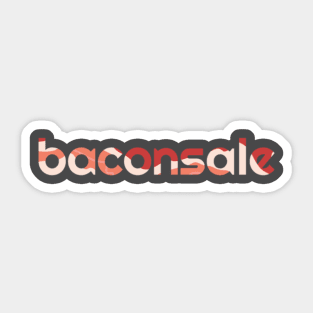 Baconsale - Small Logo Sticker